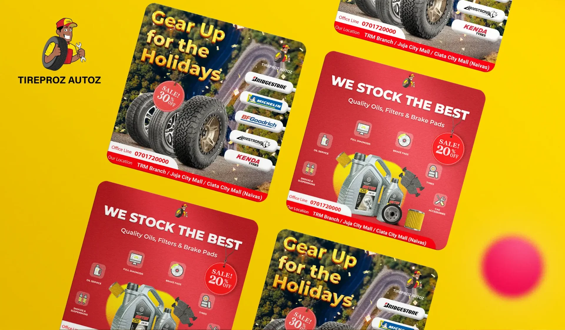 TireProz Autoz Gear Up for the Holidays campaign artwork